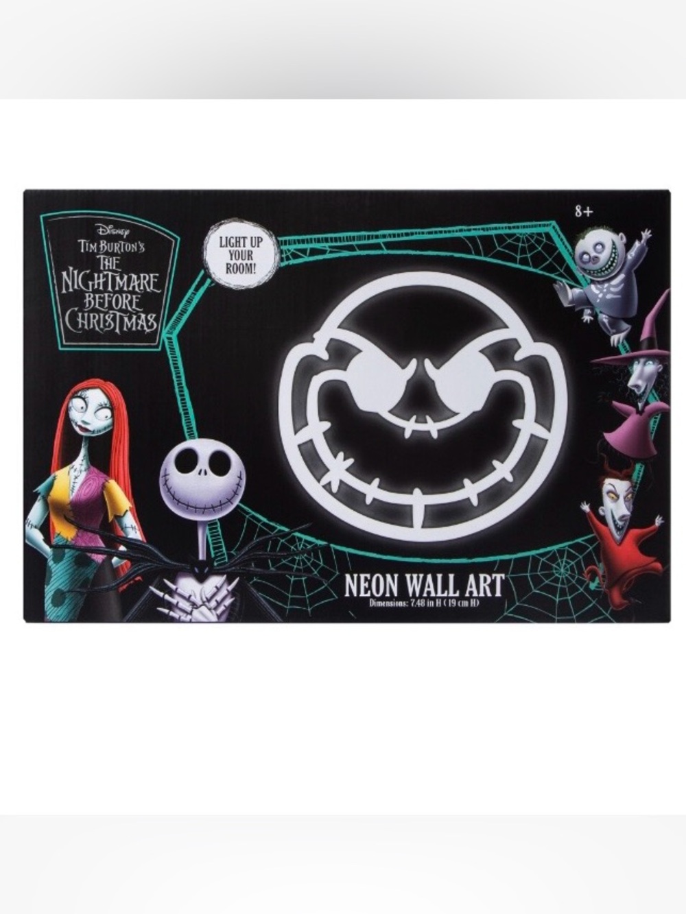 The nightmare before Christmas Neon Wall Art Jack Skellington